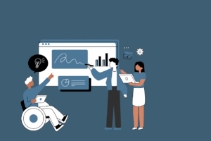 Team analyzing digital growth metrics for affordable SEO services for small businesses.